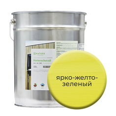 Масло по дереву Gnature 280 для защиты деревянных фасадов 10л Ярко желто-зеленый