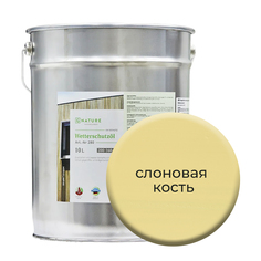 Масло по дереву Gnature 280 для защиты деревянных фасадов 10л Слоновая кость