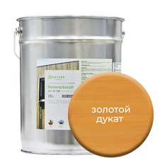 Масло по дереву Gnature 280 для защиты деревянных фасадов 10л Золотой дукат
