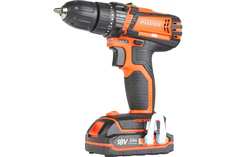 Дрель-шуруповерт с АКБ 18.0В 2.0Ач (2АКБ Li-Ion,кейс) PATRIOT Патриот