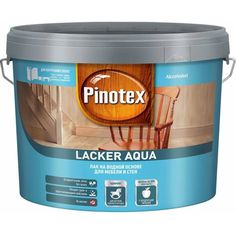 Лак для мебели и стен Pinotex Lacker Aqua 10 на водной основе, матовый, 9 л