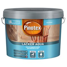 Лак для мебели и стен Pinotex Lacker Aqua 70 на водной основе, глянцевый, 9 л