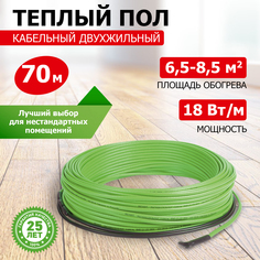 Теплый пол REXANT Slim RNB -84-1000, 1000Вт, 84м, S обогрева, м?: 6,0-8,5, двухжильный