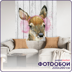 Фотообои флизелиновые Postermarket WM-172NW Олененок Бэмби 200х260 см