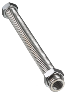 Гибкая подводка из нержавеющей стали для воды STACORT (Гайка-Гайка)NT-1-700 мм