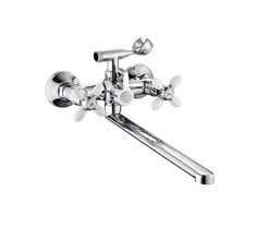 Смеситель для ванны Feinise двухвентильный длинный излив белый S71308-7-40F