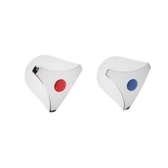 Ручка на смеситель ZEIN Z003, для кран-букс со штоком под квадрат, пластик, 2шт, хром No Brand