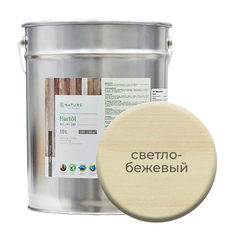 Твердое масло.Краска для стен, потолков и ОСБ плит GNature 10л.Светло-бежевый