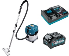 Набор Makita: ак. пылесос VC003GLZ + АКБ BL4040, 40 В, 4 Ач + ЗУ DC40RA, PT991