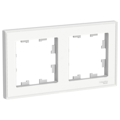Schneider-electric ATN200102 ATLASDESIGN 2-постовая РАМКА, БЕЛЫЙ