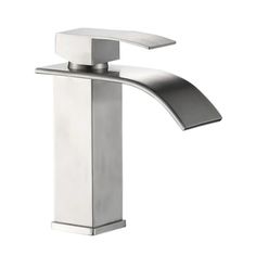 Смеситель Haiba HB12815 для раковины с каскадным изливом, полированная сталь