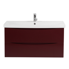 Тумба под раковину подвесная BelBagno MARINO-CER-1000-2C-SO-BRDL-P Bordo Lucido