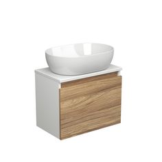 Тумба Bau Dream Blackwood 50 с раковиной BAU Nimb 48х34 Bauedge