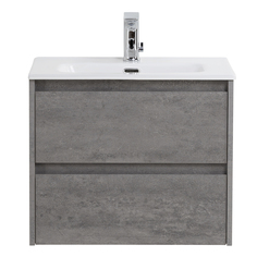 Тумба под раковину подвесная BelBagno KRAFT 39-700/390-2C-SO-CG Cemento Grigio