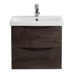 Тумба под раковину подвесная BelBagno MARINO-CER-600-2C-SO-RNG-P Rovere Nature Grigio