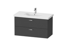 Тумба под раковину, Duravit, XBase, шгв 1000*458*560, цвет-графит матовый, XB619304949