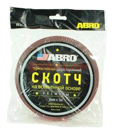 Скотч Двухсторонний Abro 8 Мм Х 5 М Красный Премиум ABRO арт. RD-8mm-5M