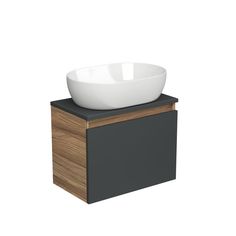Тумба Bau Dream Blackwood 50 с раковиной BAU Nimb 48х34 Bauedge