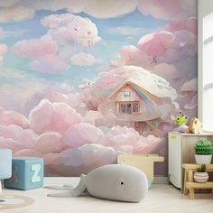 Фотообои флизелиновые встык VEROL "Облака" 400х283 см, 146-ФФО-05767