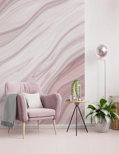 Фотообои Divino Decor F коллекцияF-375 Розовый мрамор узор 300х270-1Divino