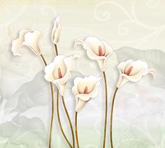 Фотообои Divino Decor Z-205 Лилии 300х270 DIVINO