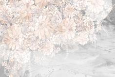 Фотообои Divino Decor F коллекцияF-298 Нежные цветы на бетоне 400х270-1Divino