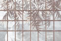 Фотообои Divino Decor F коллекцияF-285 Тропические листья в окне 400х270-1Divino