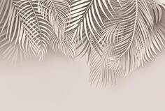 Фотообои Divino Decor F коллекцияF-190-1Листья беж 400х270-1Divino