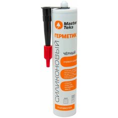 Герметик MasterTeks Profi Master силиконовый, для аквариумов, чёрный, 290 мл