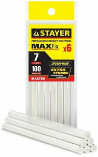 Стержень универсальный (7х100 мм; прозрачный; 6 шт.) для клеевого пистолета STAYER 2-06817