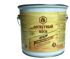 Влаго-биозащитная пропитка "Лоскутный воск ДЕКОР", бесцветный, 3л, железная банка No Brand