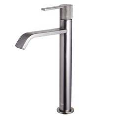 Смеситель для раковины высокий Maxonor PURE LIFE BEAUTY PL1184-9 Пепельный матовый