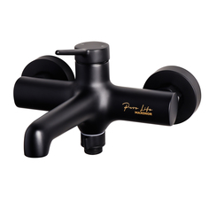Смеситель для ванны Maxonor PURE LIFE GLAMOUR PL3294-7 Чёрный матовый