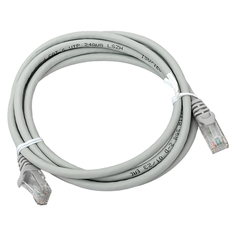 Патч-корд кат.6 экранированный UTP оболочка LSZH сер. (2.0м) TeraLINK PRO EKF TRP-6UTP-LSH