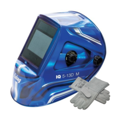 Маска сварщика Хамелеон FUBAG IQ 5-13D M Blue+сварочные краги