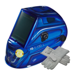 Маска сварщика Хамелеон FUBAG IQ 5-13D L Blue+сварочные краги