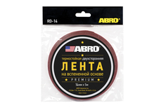 Скотч Двухсторонний Abro 14 Мм Х 5 М Красный Премиум ABRO арт. RD-14mm-5M