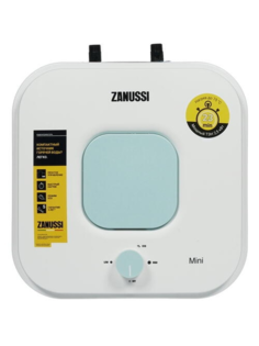 Водонагреватель накопительный Zanussi ZWH/S 10 Mini U 10 л белый, зеленый