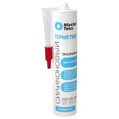 Герметик MasterTeks Profi Master силиконовый, для аквариумов, прозрачный, 290 мл