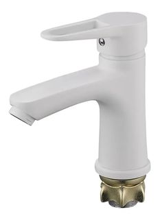 Смеситель для раковины G-Lauf NUD1-A045YW, монолитный, 1-ручка, белый G.Lauf