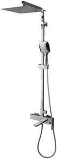 Душевая стойка Gappo G2418-1 со смесителем, тропическим душем, хром