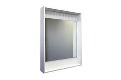 Зеркало-короб Comforty Марсель-60 белое матовое с подсветкой
