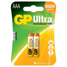 Элемент питания Gp Ultra 24A Lr03/286 Bl2, комплект 8 батареек (4 упак. х 2шт.)