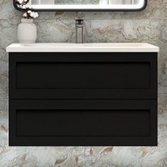 Тумба для комплекта Art&Max Platino 100, подвесная, черная матовая