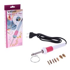 Термо-аппликатор для наклеивания страз, 7 насадок, подставка, № ОР-02 Bazar