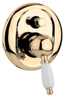 Встраиваемый двухпозиц. смеситель для душа Cezares Elite бронза,ручка орехELITE-VDIM-02-Nc