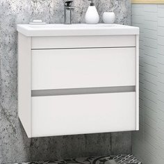 Тумба для комплекта Art&Max Family 60, подвесная, Bianco Lucido