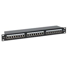 Патч-панель TERACOM PRO 19дюйм кат.5E 1U полный экран STP 24 порта RJ-45 Dual IDC с органа EKF