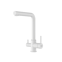 Смеситель для кухни Frap F43551-8 с подключением фильтра, белый