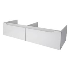 Тумба Dreja W 125, глянец (стеклянная столешница, раковина ДЖОЙ)